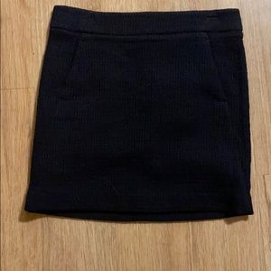 Loft blue knit mini skirt
